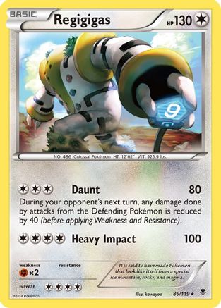 Regigigas 86/119 - XY Phantom Forces Holofoil