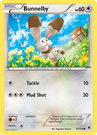 Bunnelby 87/119 - XY Phantom Forces