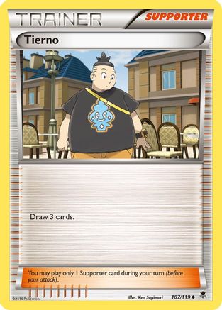 Tierno 107/119 - XY Phantom Forces Reverse Holofoil