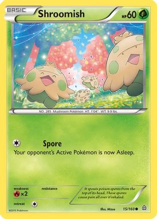 Shroomish 15/160 - XY Primal Clash Reverse Holofoil