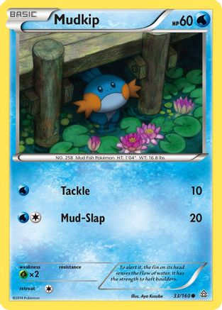Mudkip 33/160 - XY Primal Clash Reverse Holofoil