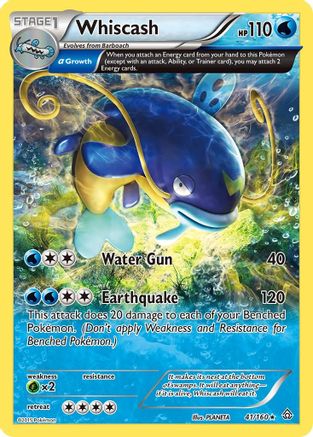 Whiscash (Alpha) 41/160 - XY Primal Clash Reverse Holofoil