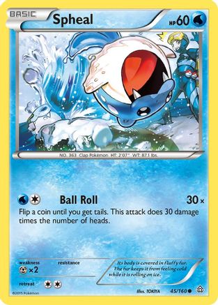 Spheal (45) 45/160 - XY Primal Clash