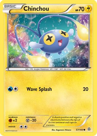 Chinchou 57/160 - XY Primal Clash Reverse Holofoil