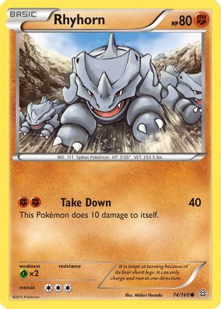 Rhyhorn 74/160 - XY Primal Clash