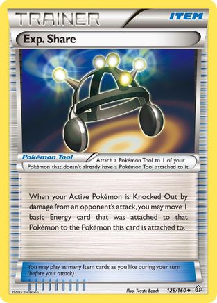 Exp. Share 128/160 - XY Primal Clash Reverse Holofoil