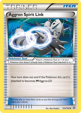 Aggron Spirit Link 123/160 - XY Primal Clash Reverse Holofoil
