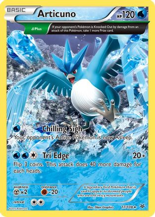 Articuno (17 Delta) 17/108 - XY Roaring Skies Reverse Holofoil
