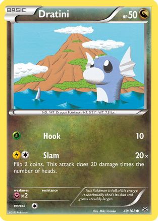 Dratini 49/108 - XY Roaring Skies Reverse Holofoil