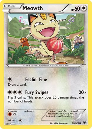 Meowth 67/108 - XY Roaring Skies