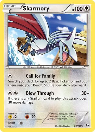 Skarmory 69/108 - XY Roaring Skies