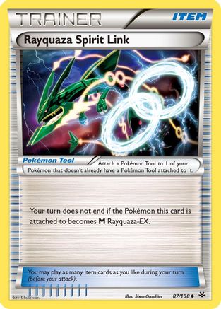 Rayquaza Spirit Link 87/108 - XY Roaring Skies