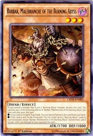Barbar, Malebranche of the Burning Abyss (CROS-EN083) - Crossed Souls 1st Edition