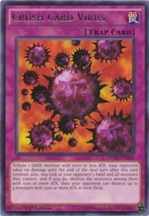 Crush Card Virus (DPBC-EN020) - Duelist Pack: Battle City 1st Edition