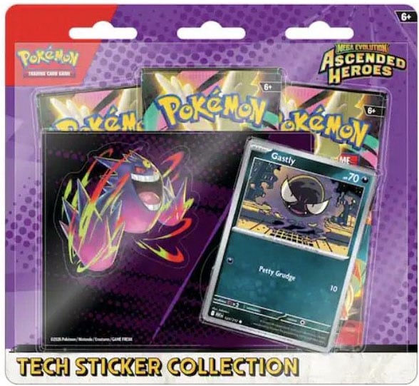 POKEMON Ascended Heroes Tech Stickers (Charmander/Gastly)