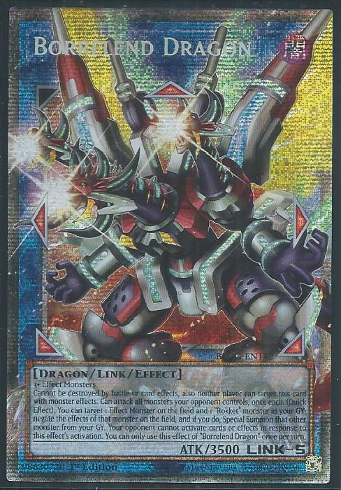 Borrelend Dragon (Extended Art) (Starlight Rare) (BLGG-EN142) - Battles of Legend: Glorious Gallery 1st Edition