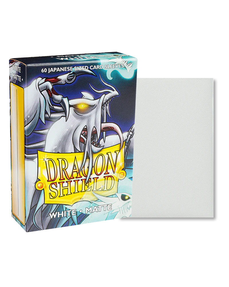 Dragon Shield 60ct Japanese White Matte