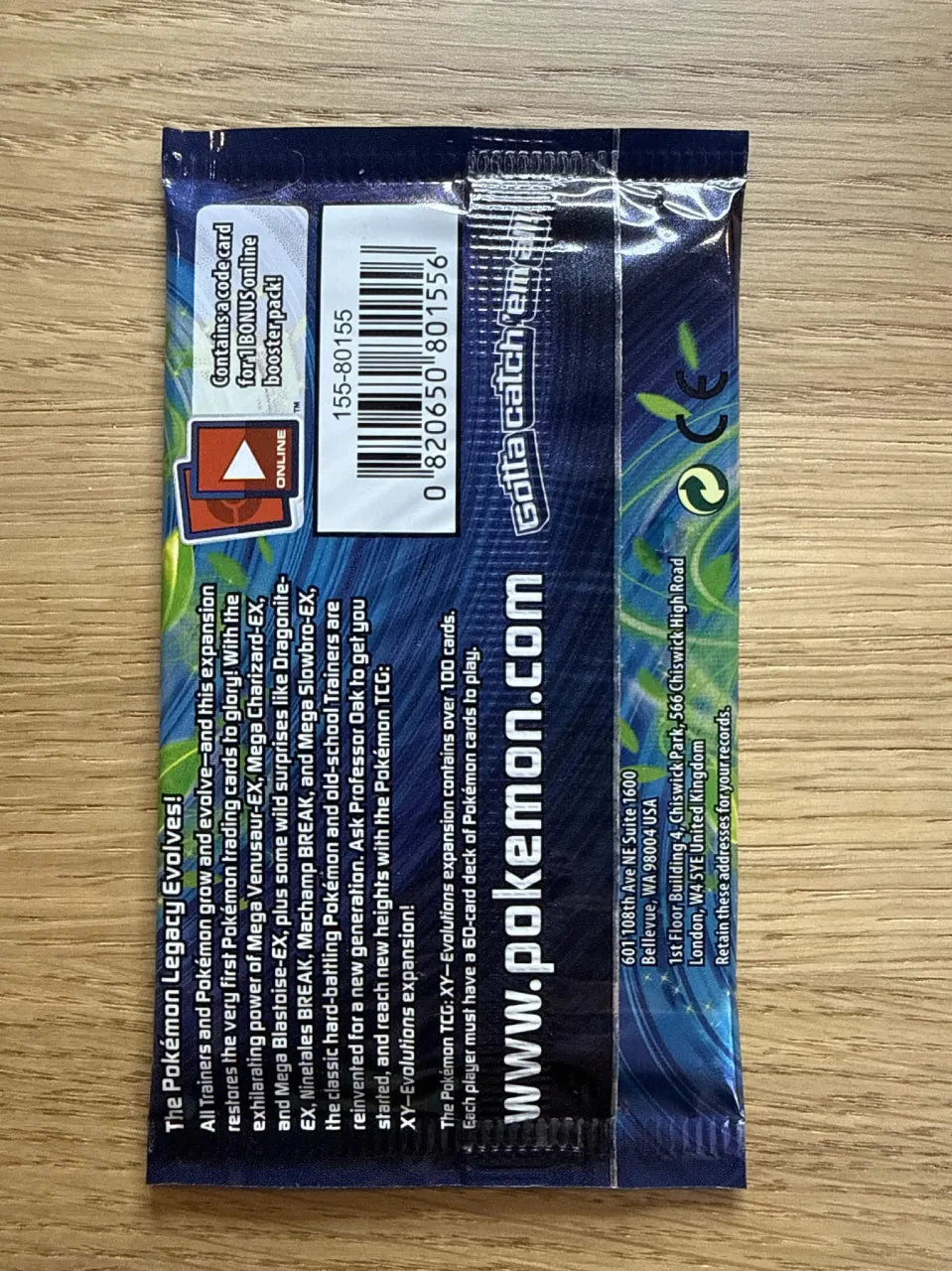 Pokemon XY Evolutions Booster Pack (Venusaur Art) (Sealed)
