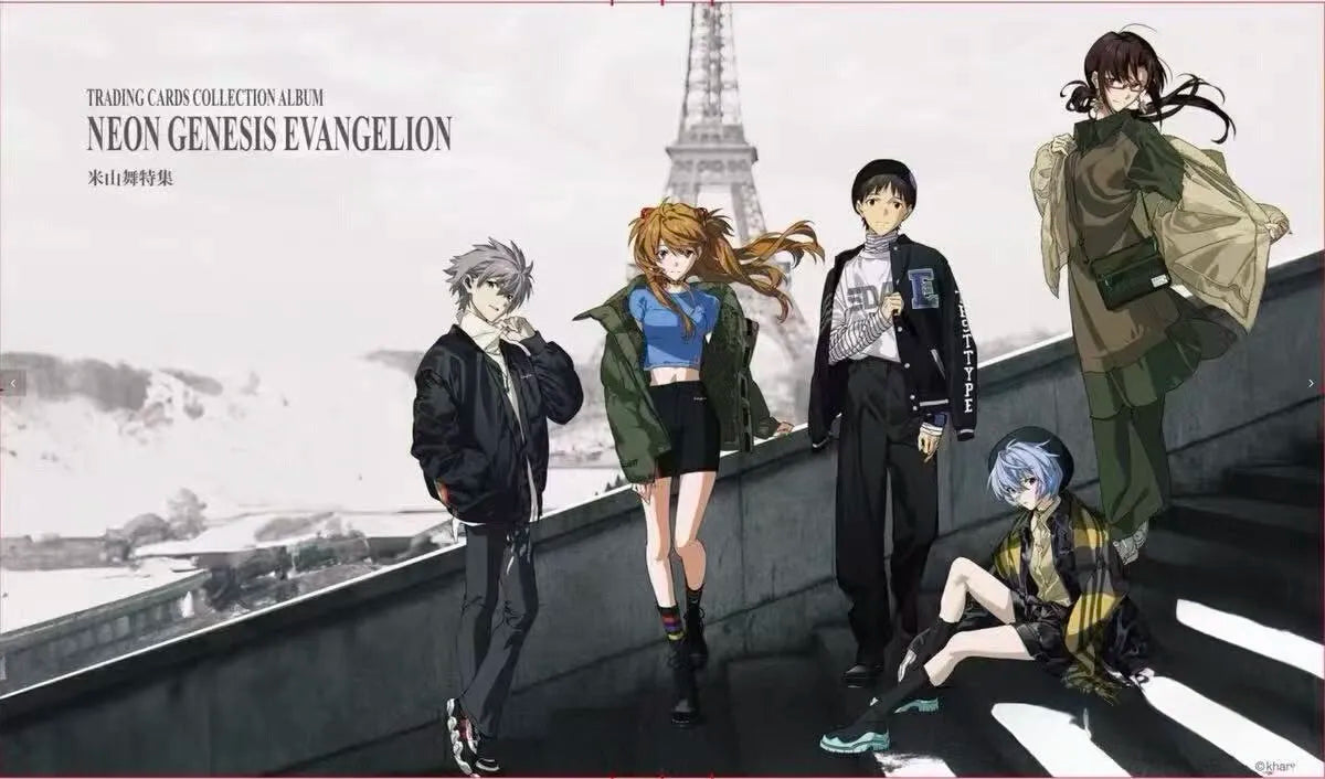 Neon Genesis Evangelion – EVA Pilots in Paris Binder Unofficial 9 Pocket Zippered Binder 360 Slot
