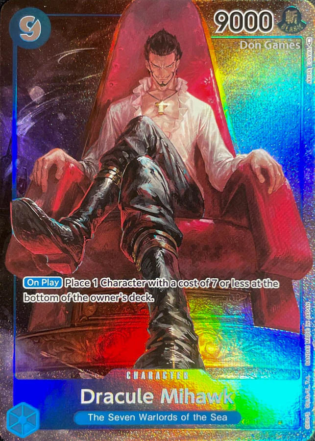 Dracule Mihawk (Parallel) (OP01-070) - Romance Dawn Foil PRE ERRATA