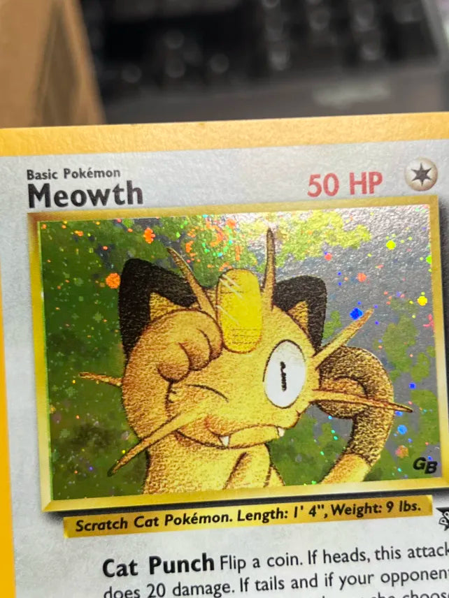 Pokemon Meowth 10 WoTC Promo NM *SWIRL*
