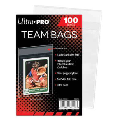 Ultra Pro Resealable Team Bag 100ct