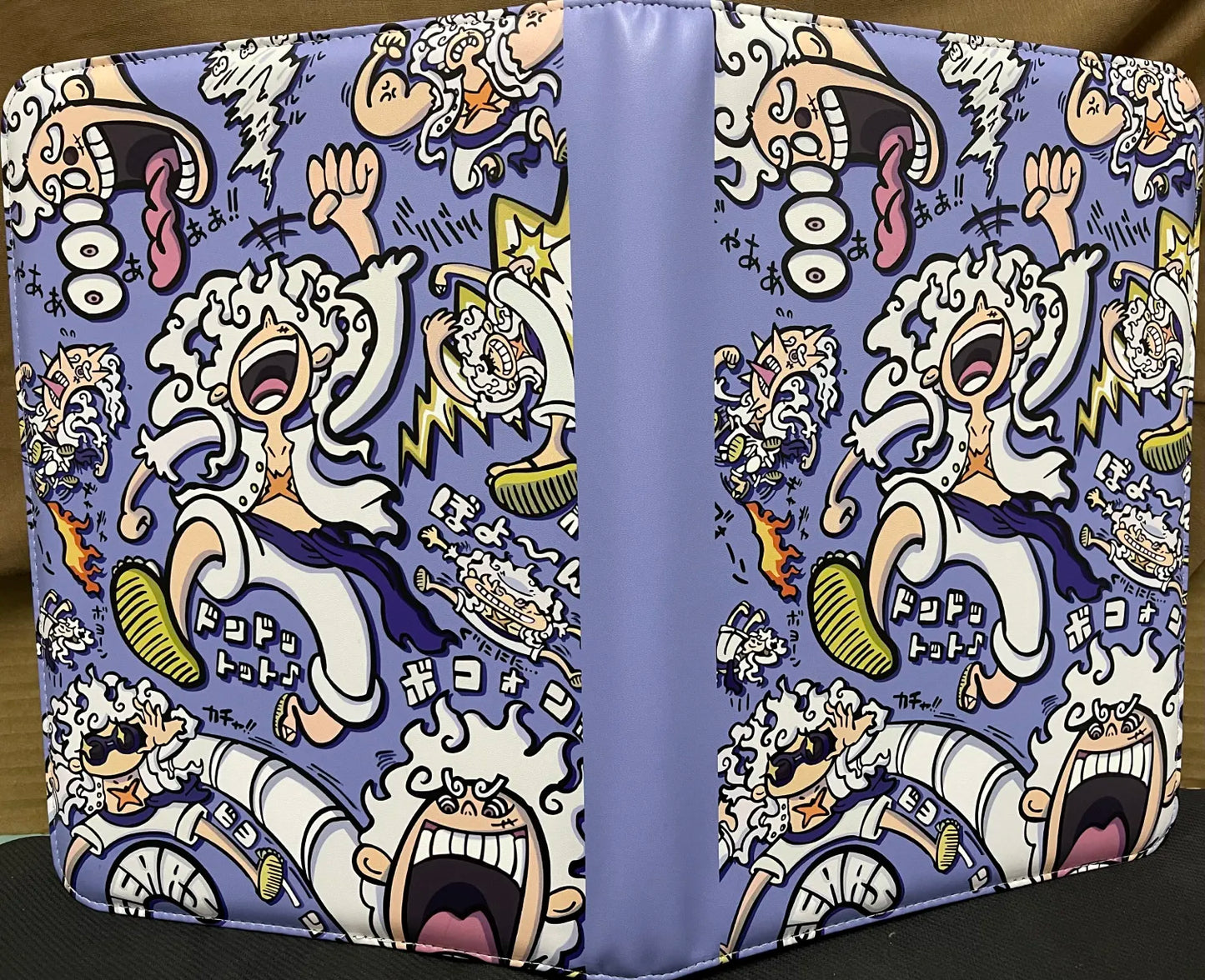 One Piece Blue Luffy Gear 5 Unofficial 9 Pocket Zippered Binder 360 Slot