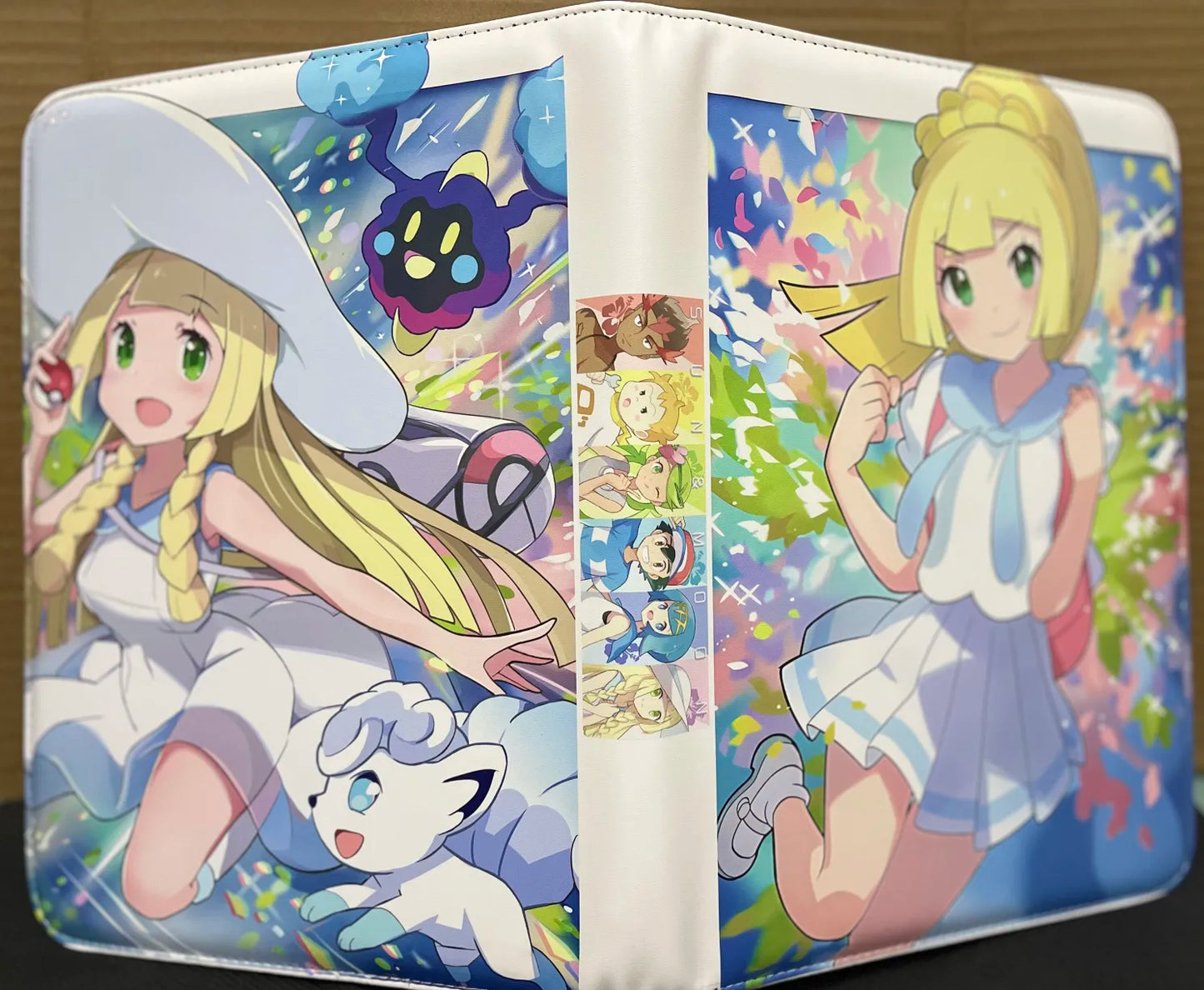 Pokemon Lillie with Cosmog and Alolan Vuplix Unofficial 9 Pocket Zippered Binder 360 Slot