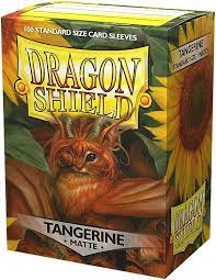 Dragon Shield Standard Size 100ct Sleeves Tangerine