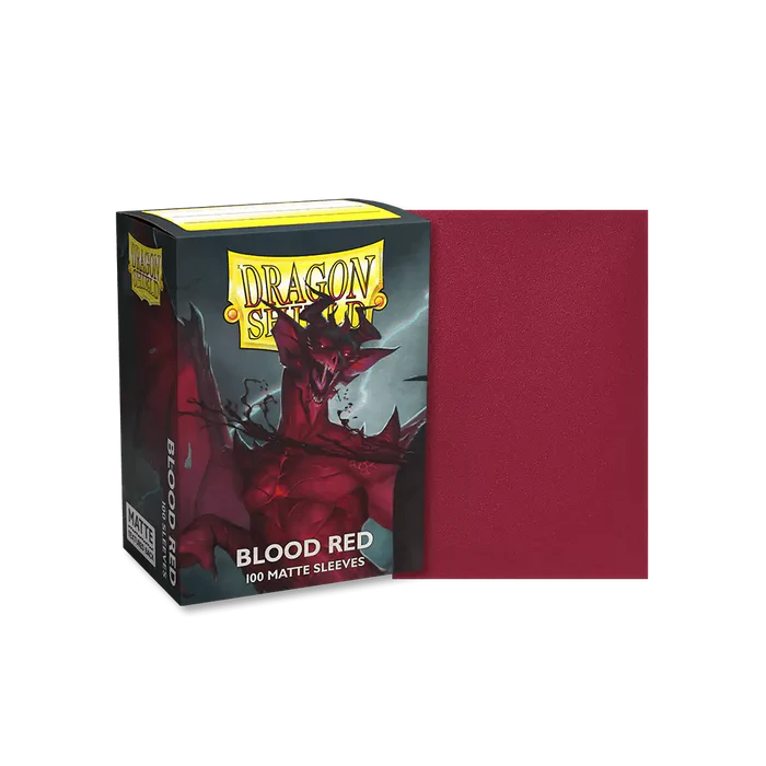 Dragon shield 100ct Blood Red Sleeves Standard