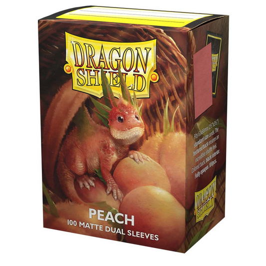 Dragon Shield Standard Size 100ct Sleeves Peach Piip