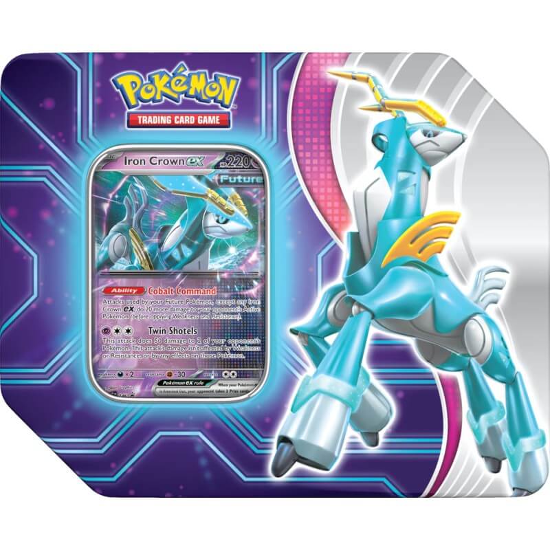 POKEMON Paradox Destinies Tin Iron Crown EX