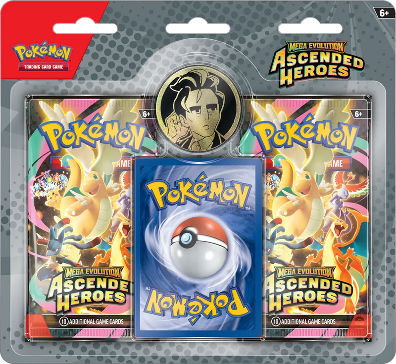 POKEMON Ascended Heroes Collection Stickers (Erika/Larry)