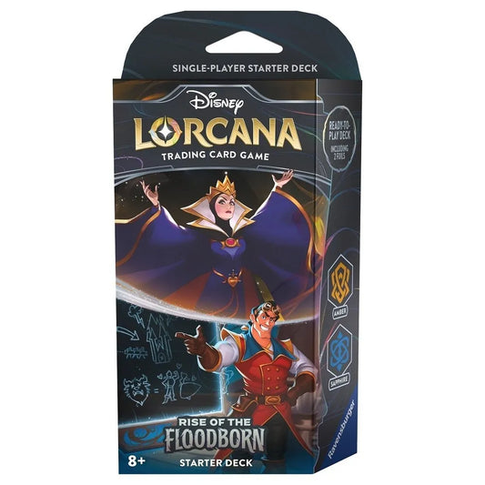Disney Lorcana Rise of the Flood Born (Amber & Sapphire) Deck