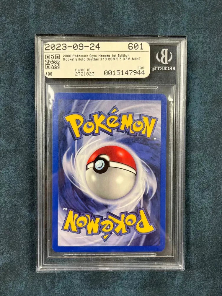 Pokemon Rocket's Scyther #13 Holo R Gym Heroes 1st Ed BGS 9.5