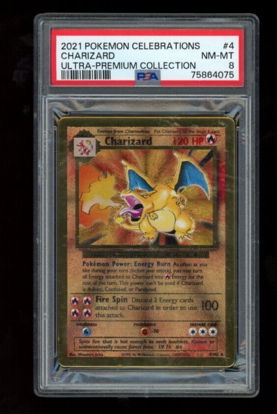 Pokemon Charizard hot Celebrations Metal Card