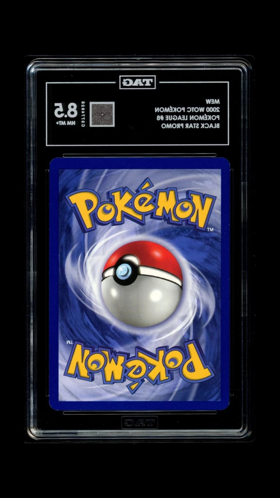 Pokemon Mew 2000 WOTC Pokemon League #8 Black Star Promo TAG 8.5