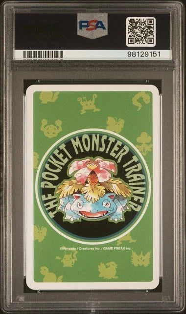 Pokemon Squirtle Green Playing Card Ace of Hearts PSA 10