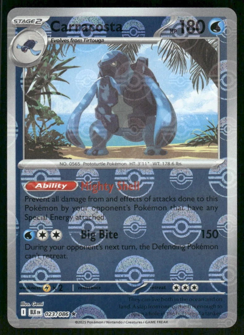 Carracosta (Poke Ball Pattern) 23 - SV Black Bolt Holofoil