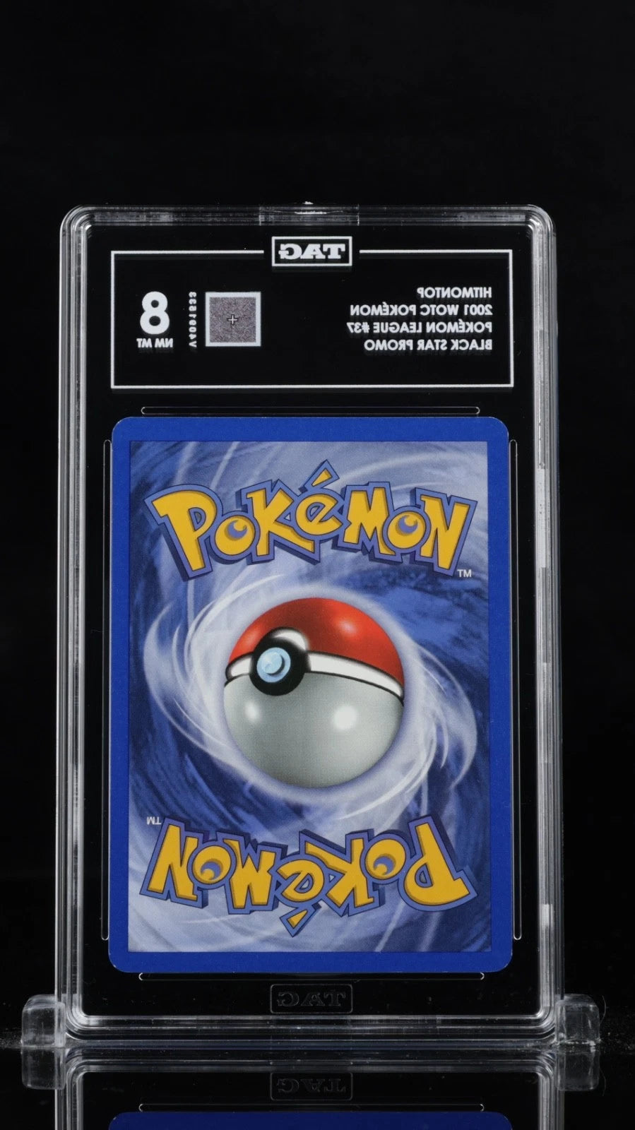 Pokemon Hitmontop 2001 WOTC Pokemon League #37 Black Star Promo TAG 8