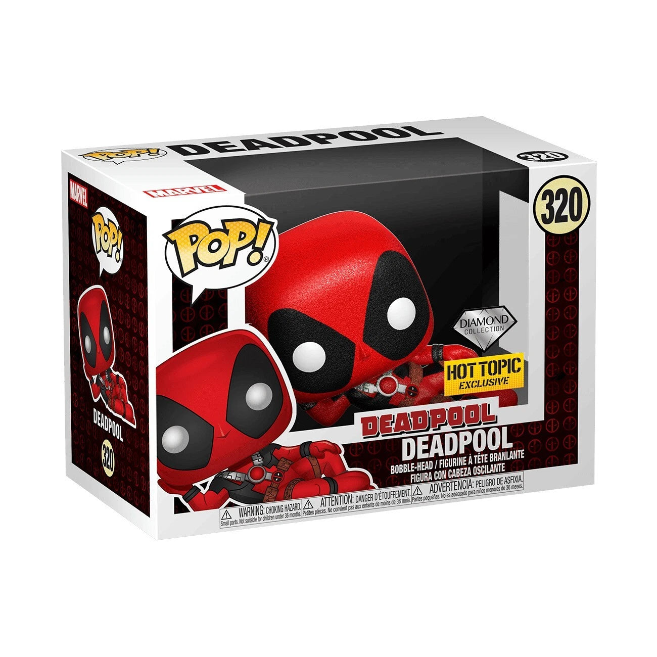 FUNKO POP - Deadpool 320 (Diamond Glitter) Hot Topic Exclusive