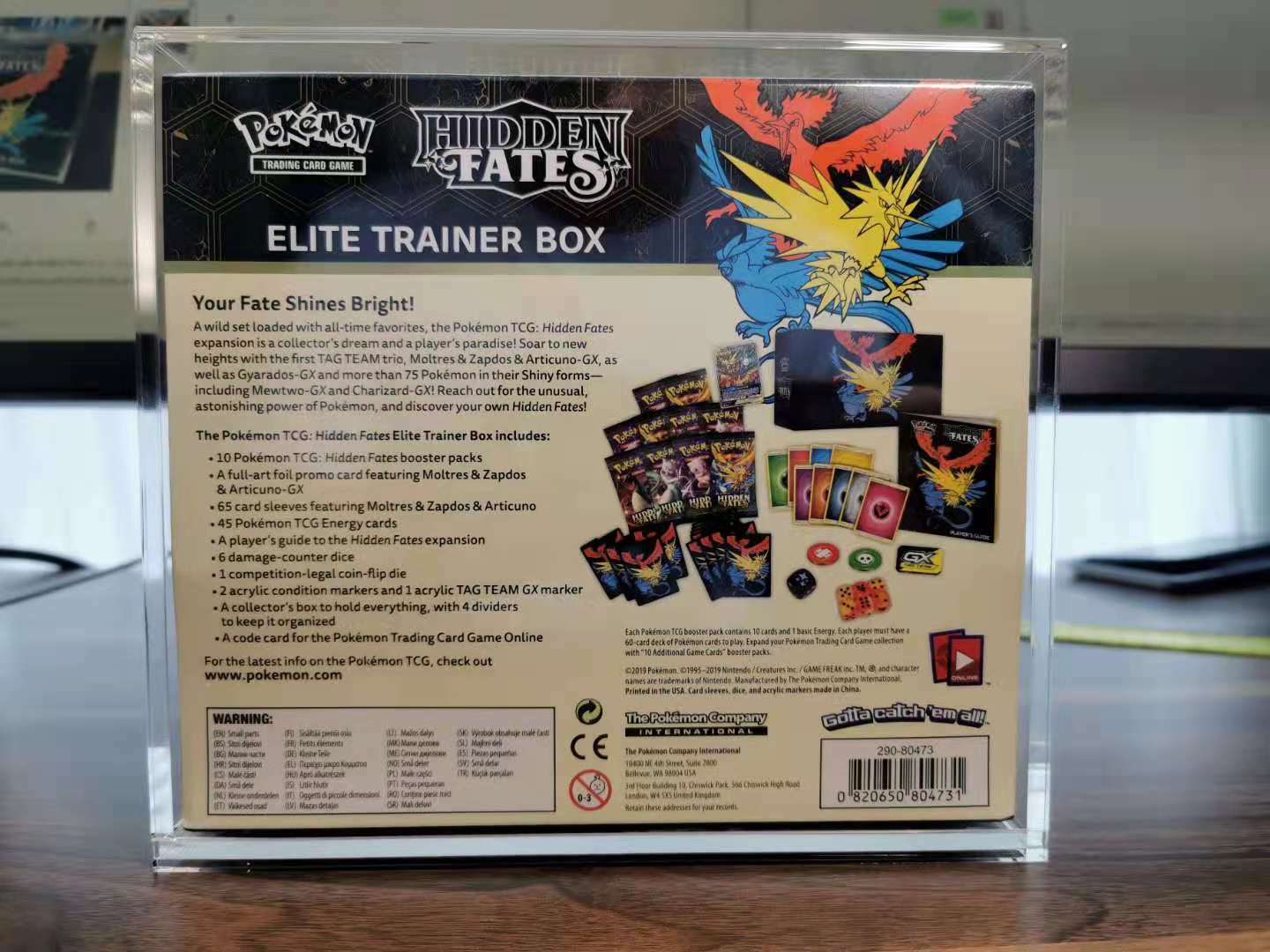 Pokemon Elite Trainer Box ETB Acrylic Case