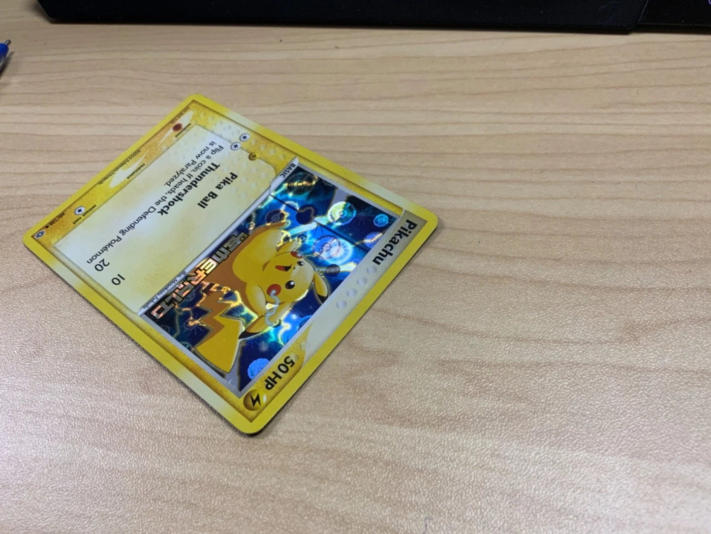Pokemon Pikachu 60/106 - Emerald Reverse Foil Line Error VLP