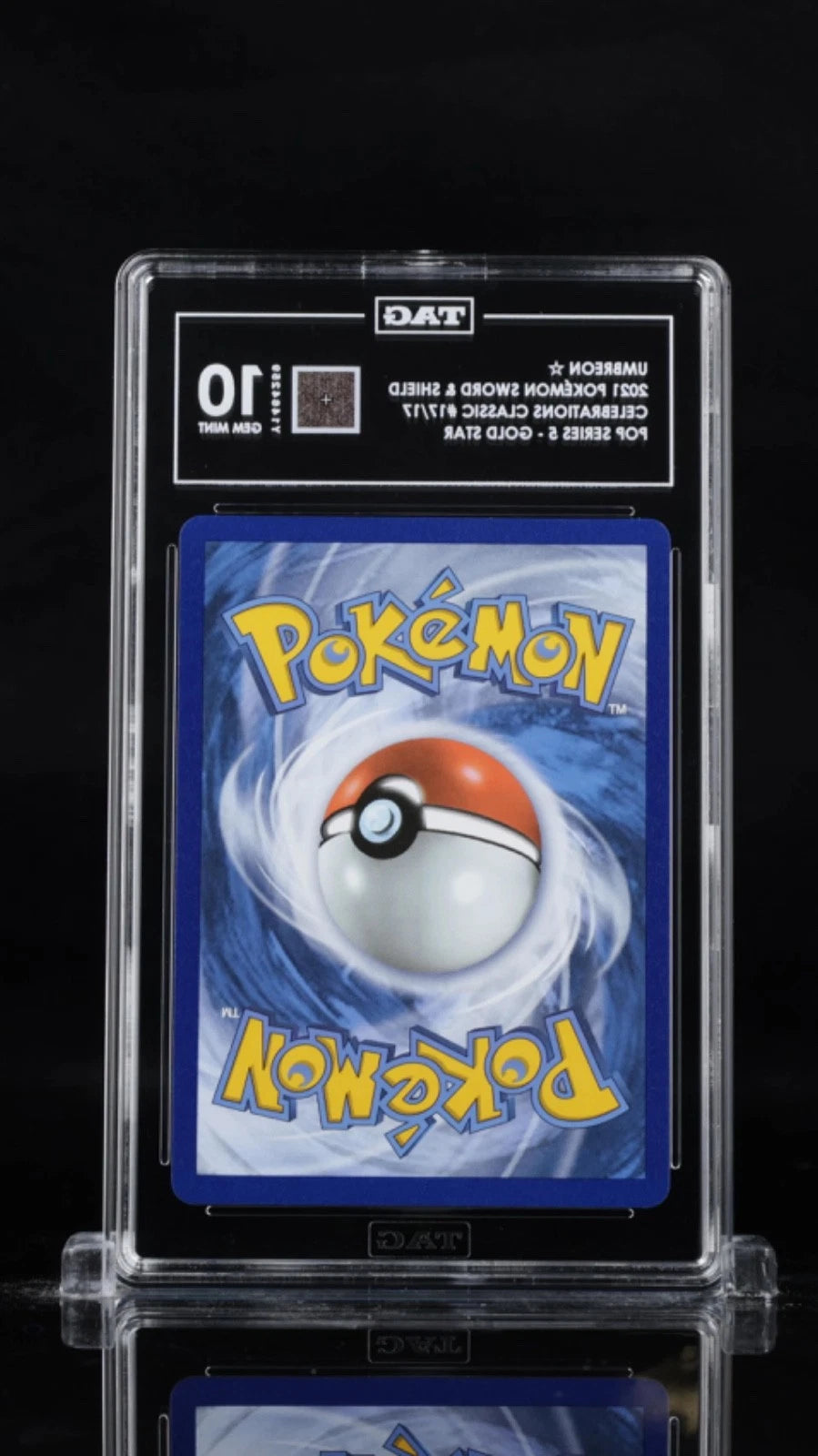 Pokemon Umbreon 2021 Sword & Shield Celebrations Classic #17/17 TAG 10 GM