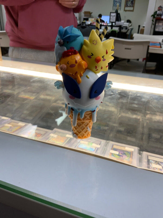 Pokemon Lugia/Zapdos/Moltres/Articuno on Ice Cream Cone - Unofficial Figure