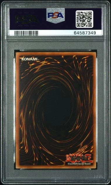 Yugioh Dark Magician SDY-006 PSA 8 Slight name shift + wavy + fade MISPRINT