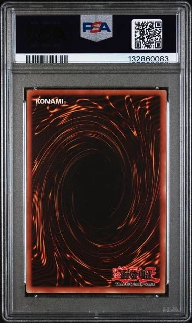 Yugioh Raigeki LOB-053 1st Edition Super Rare PSA 8