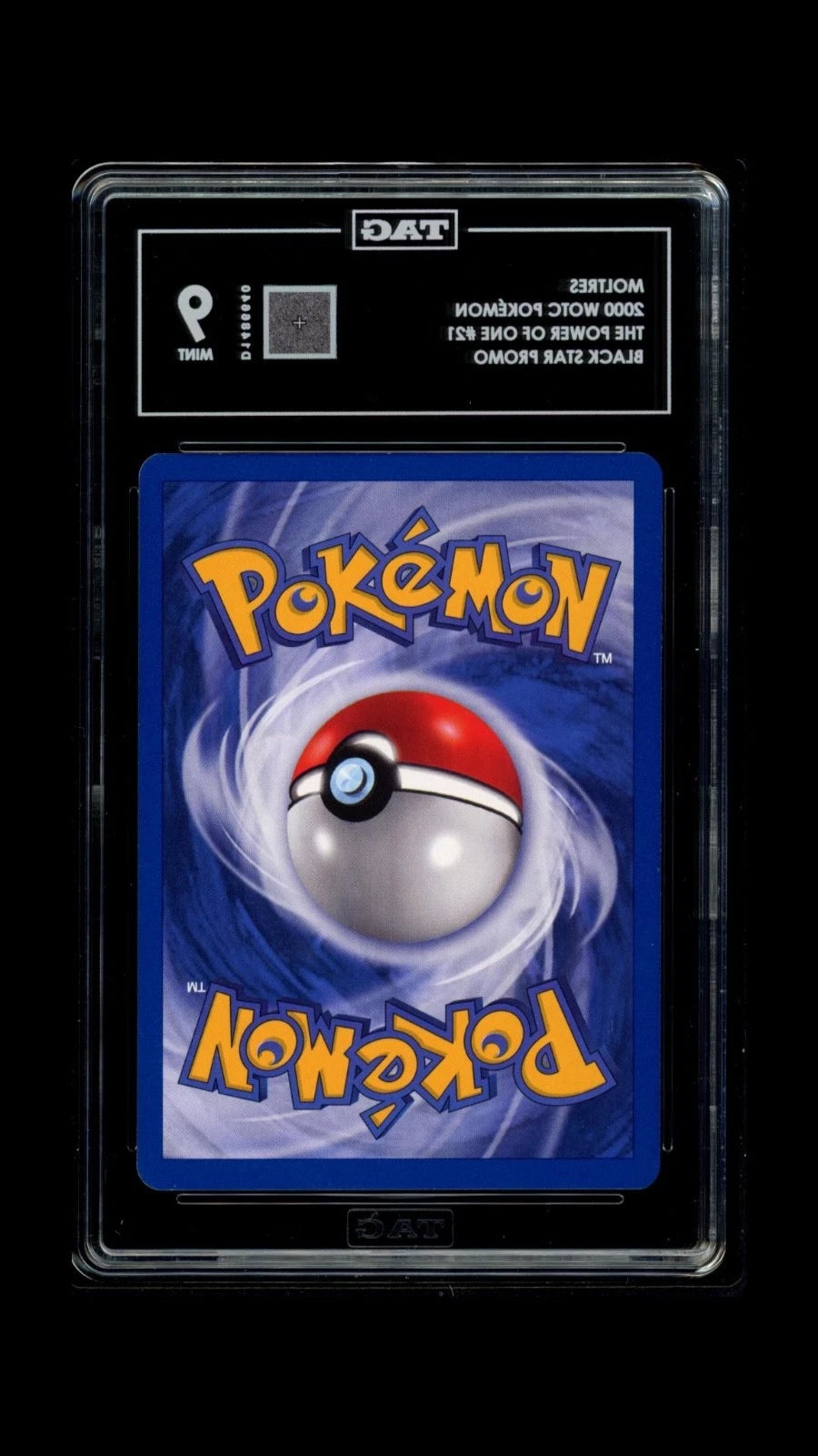 Pokemon Moltres 2000 WOTC The Power of One #21 Black Star Promo TAG 9 MINT