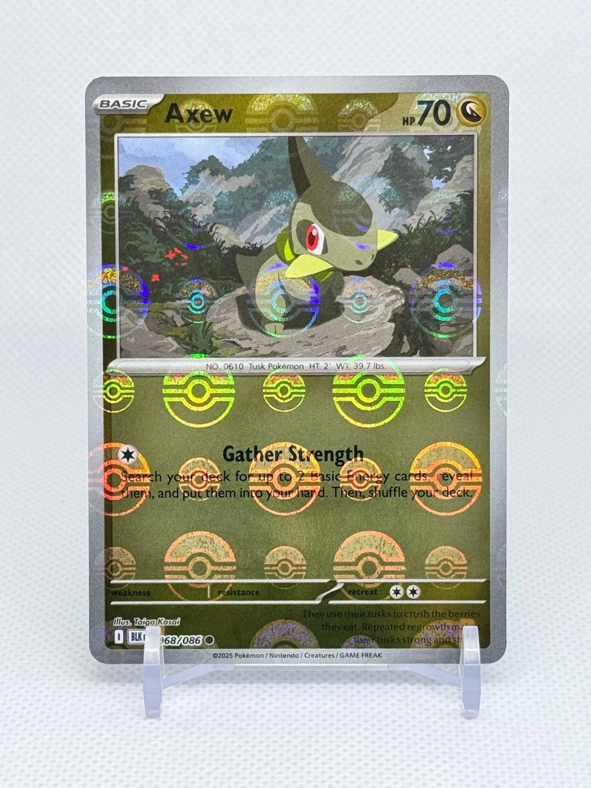 Axew (Poke Ball Pattern) 68 - SV Black Bolt Holofoil