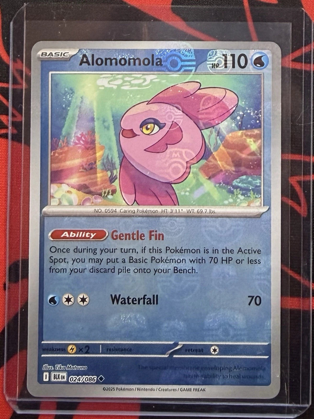 Alomomola (Master Ball Pattern) 24 - SV Black Bolt Holofoil